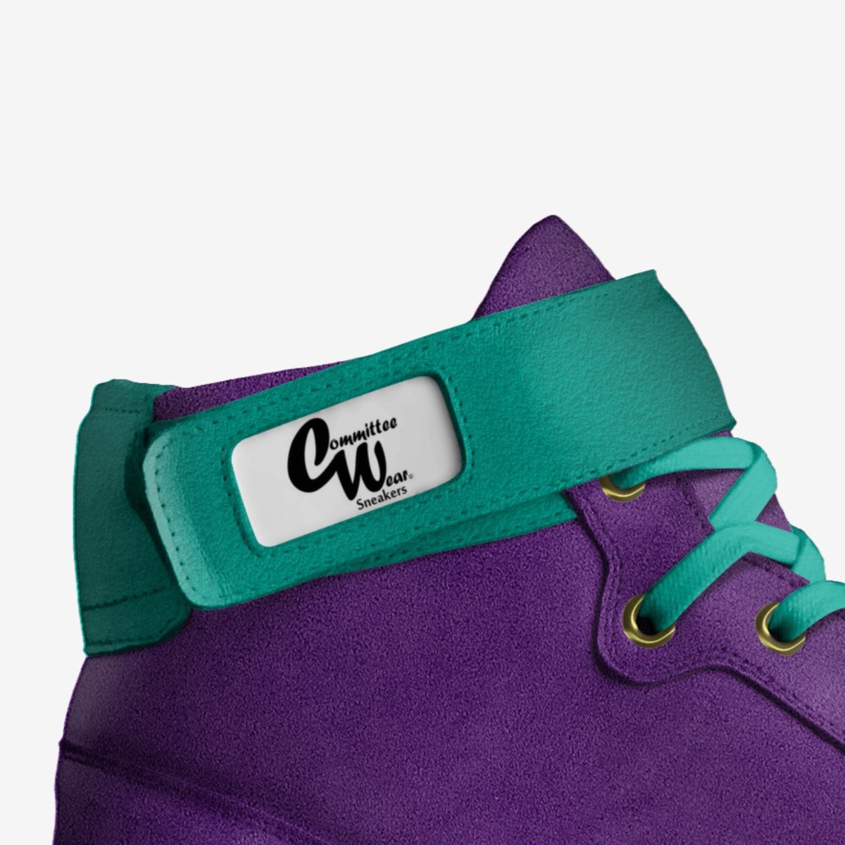CW PURPLE CITY custom made in Italy shoes by Terrence Ford | Detail view