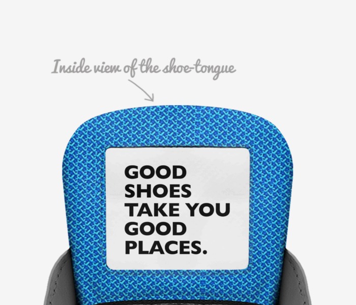 GIGHORANI PARIS custom made in Italy shoes by Tiffany Fox | Tongue view