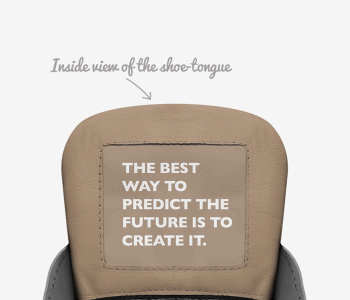 THiNKERS custom made in Italy shoes by Bullhorn Gypsy First Quarter 2022 Thinkers | Tongue view