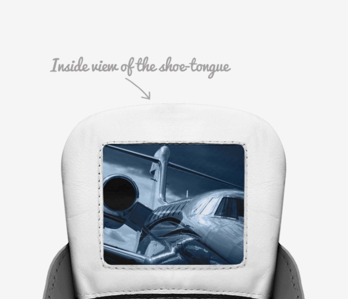 Lane custom made in Italy shoes by Delano Sanders | Tongue view