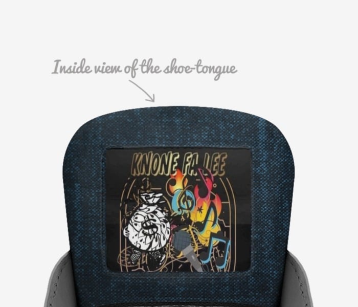 Knone fa lee  custom made in Italy shoes by Knone Fa Lee | Tongue view