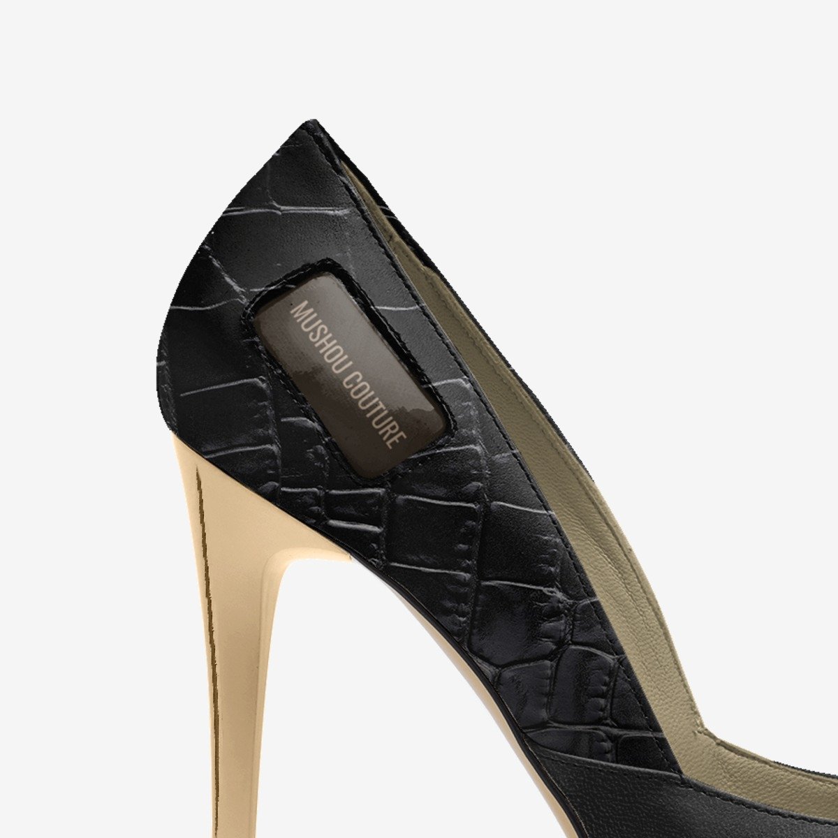 Mushou Couture custom made in Italy shoes by Marcus Jones | Detail view