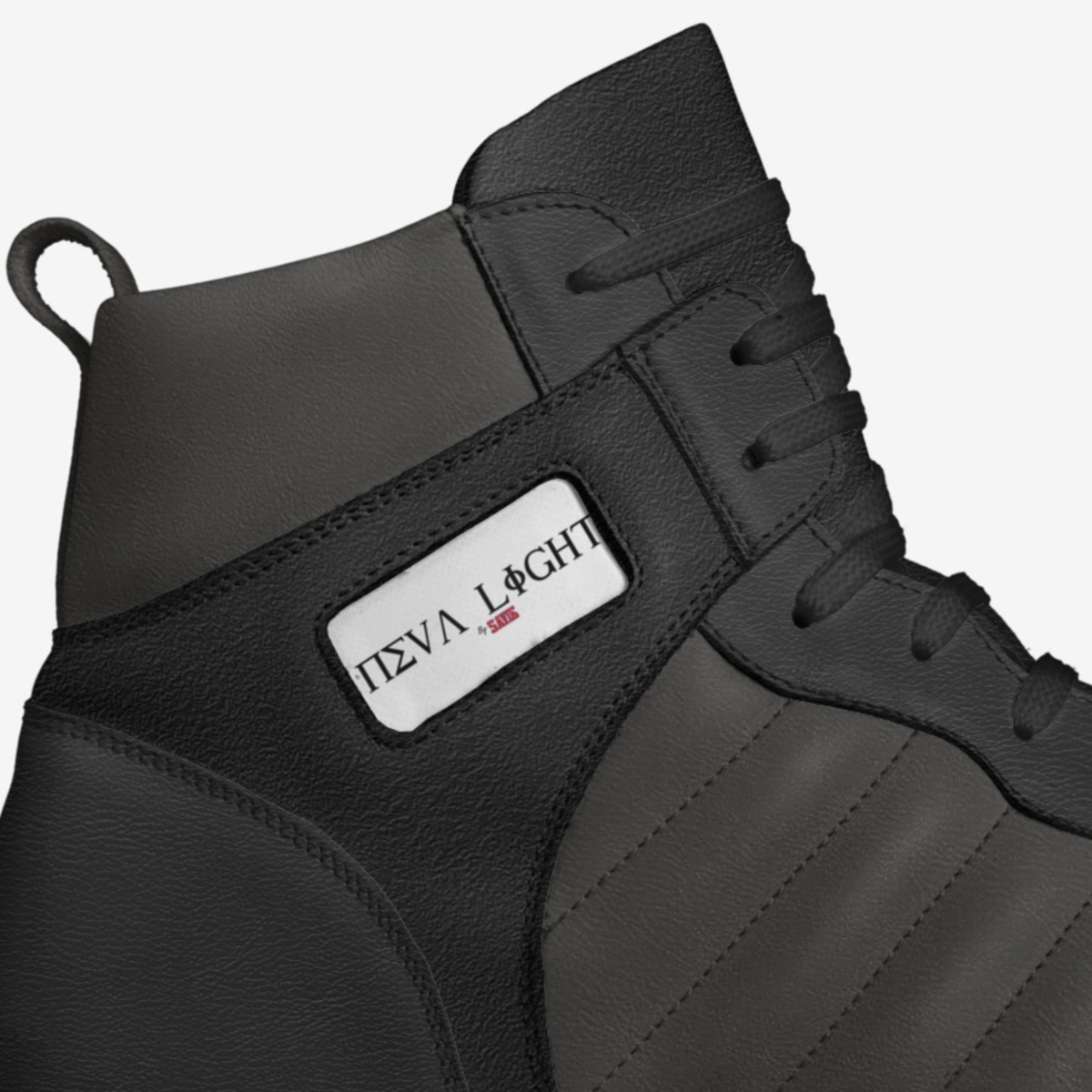 NL 1s Shadow banz  custom made in Italy shoes by Joshua Rosalejos | Detail view