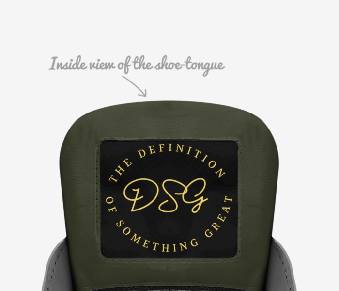 D.S.G custom made in Italy shoes by Tye Shio | Tongue view