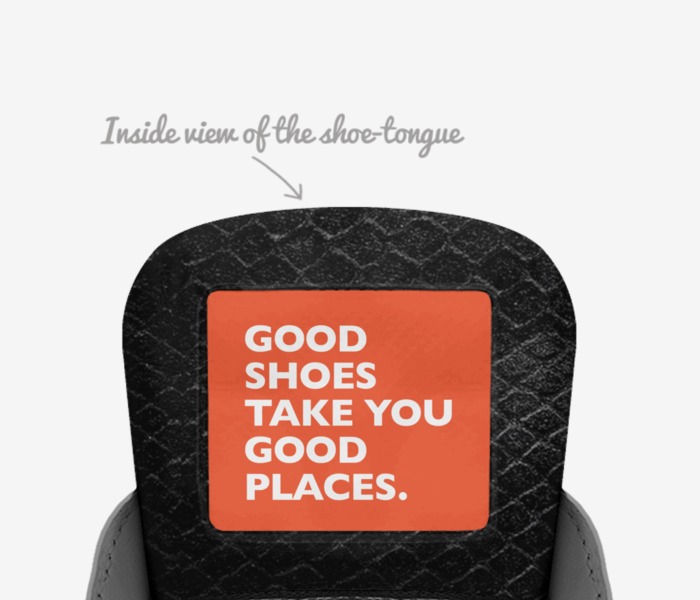 BlvckRose-R01 custom made in Italy shoes by Robert Bailey | Tongue view