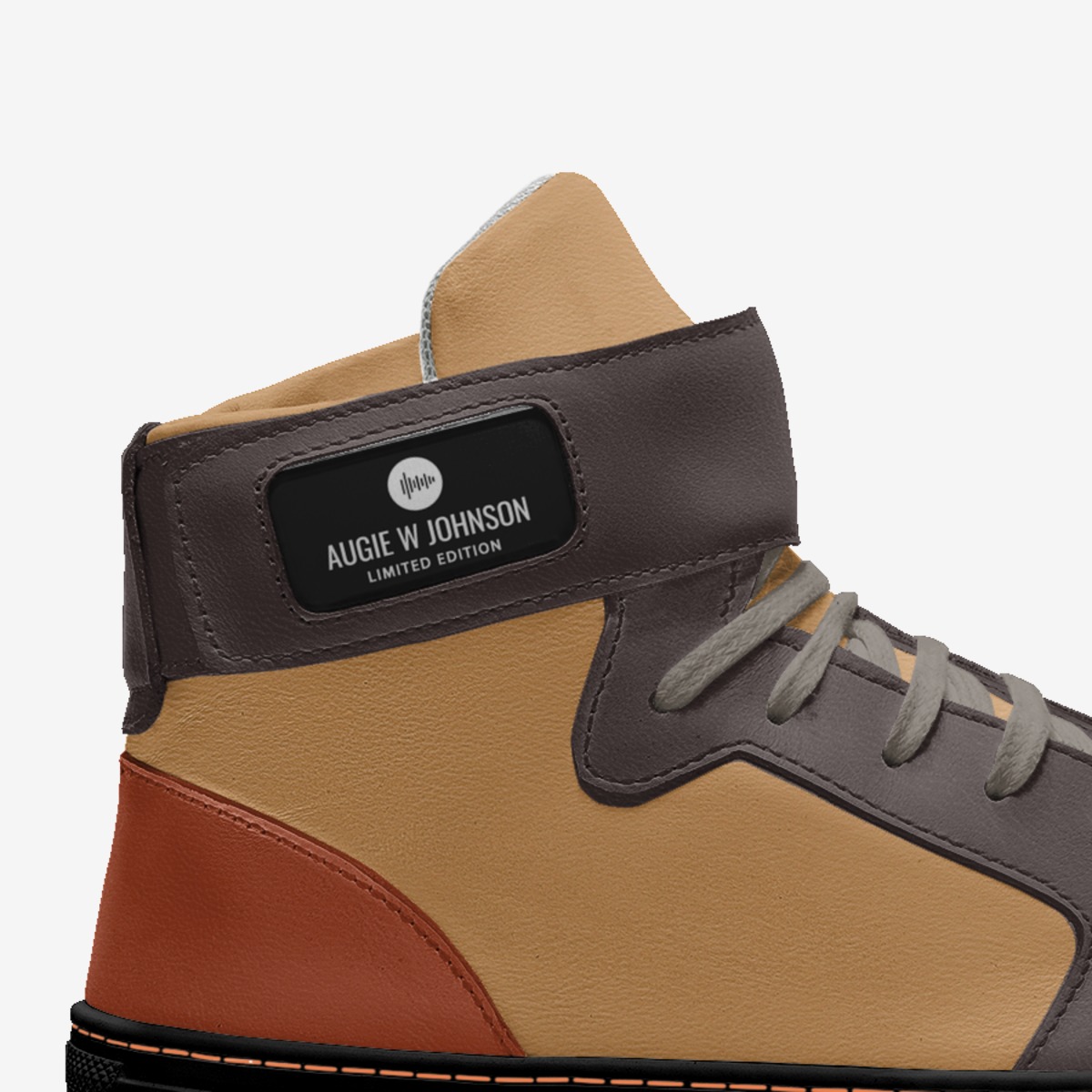 Augie W Johnson custom made in Italy shoes by Tishema Johnson Cromwell | Detail view