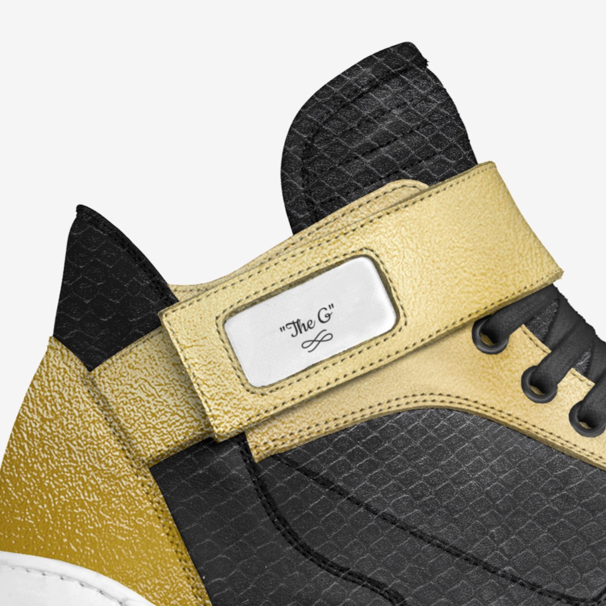 "The G" custom made in Italy shoes by Dink Kearney | Detail view