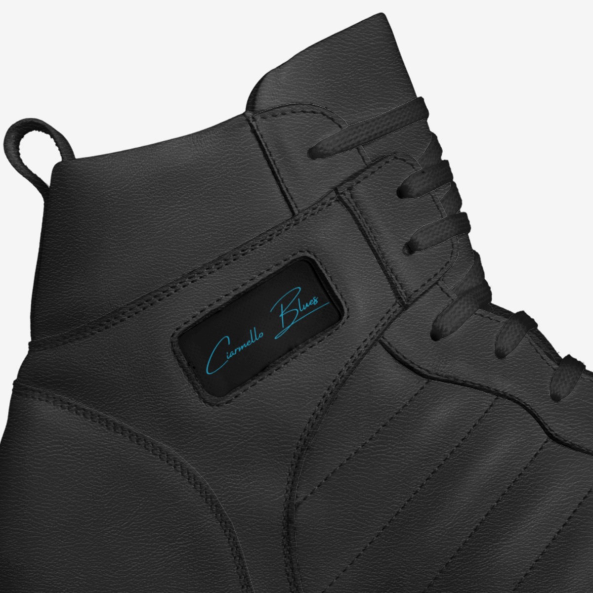 Ciarmello Blues custom made in Italy shoes by Limitless Kicks | Detail view