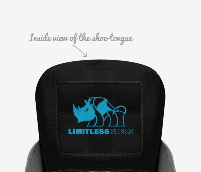 Ciarmello Blues custom made in Italy shoes by Limitless Kicks | Tongue view