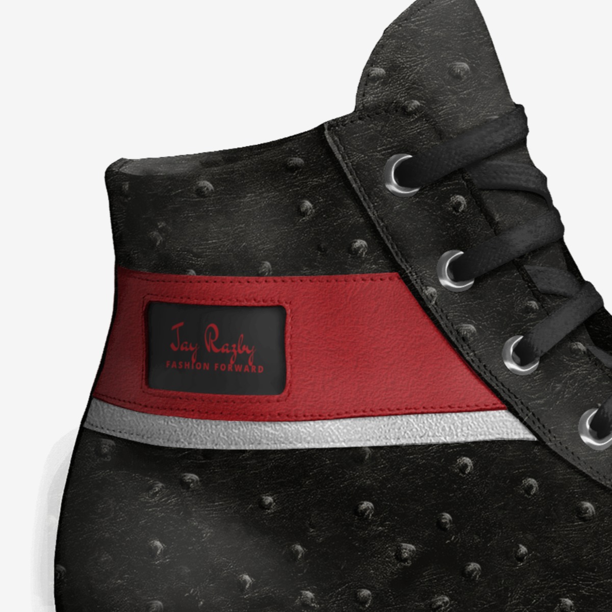 Jay Razby  custom made in Italy shoes by Jay Rock | Detail view