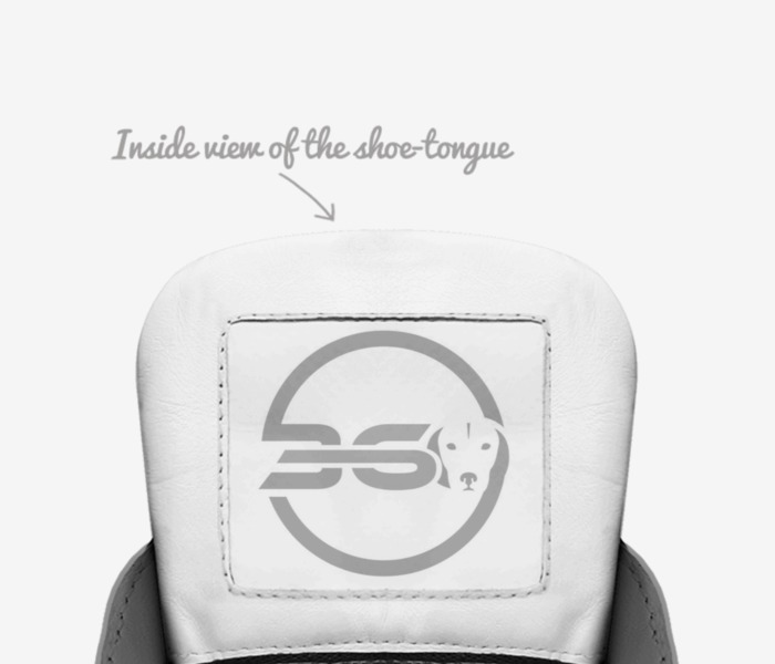 360z custom made in Italy shoes by Underdog360 Cordero | Tongue view