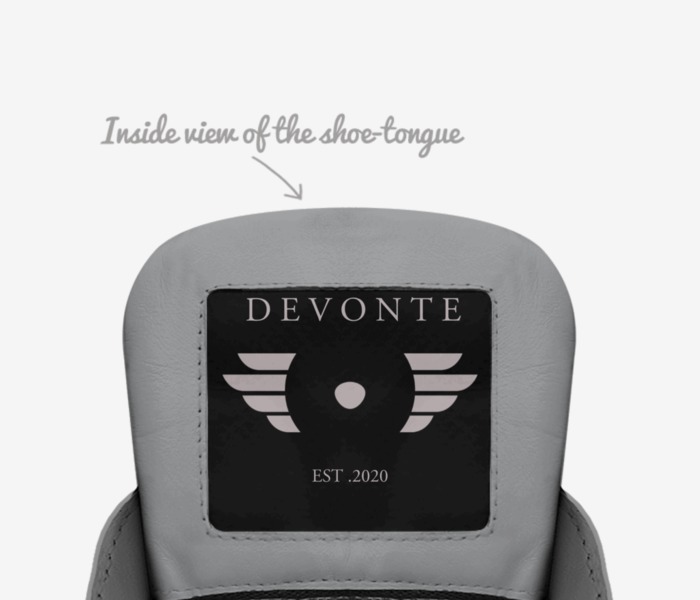 DEVONTE  custom made in Italy shoes by De'Andre Brister | Tongue view