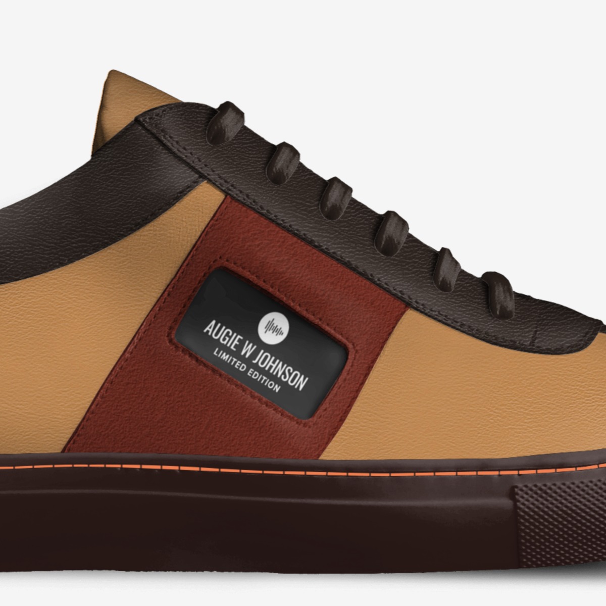 Augie W Johnson custom made in Italy shoes by Tishema Johnson Cromwell | Detail view