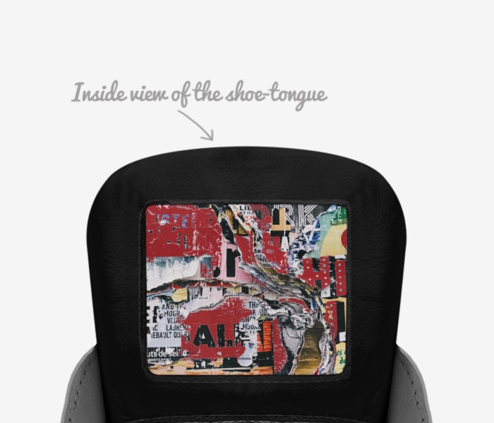 3RD8 custom made in Italy shoes by Charles Werner | Tongue view