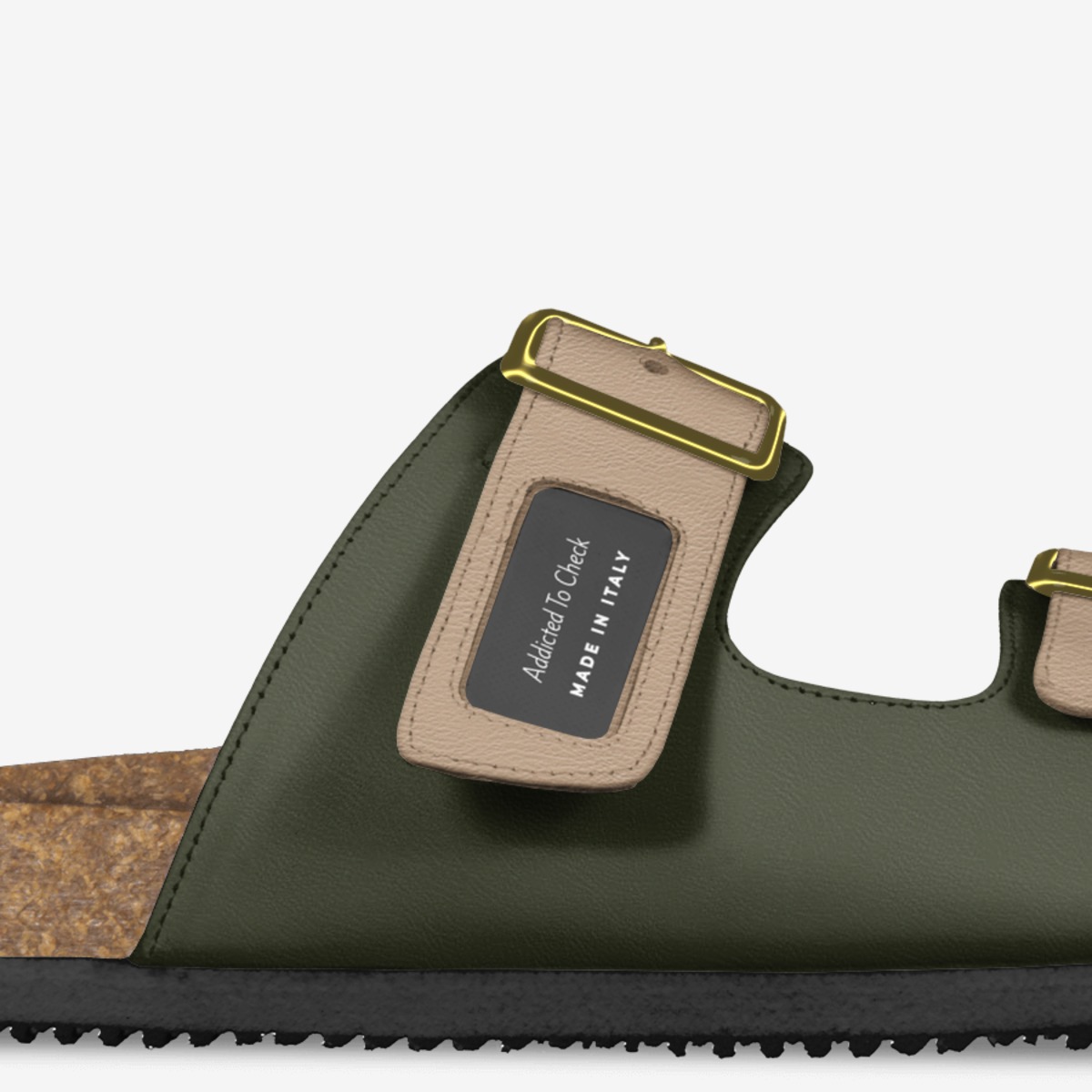Addicted To Check custom made in Italy shoes by Atc Dmoney | Detail view