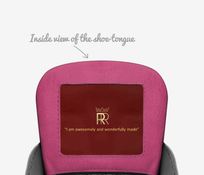 ROYAL RACE GMP custom made in Italy shoes by Princess Yvonne Guébli | Tongue view