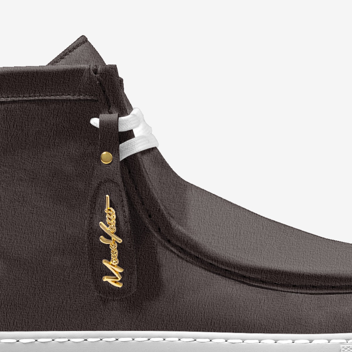 LUX SUEDE 008 custom made in Italy shoes by Moneyatti Brand | Detail view