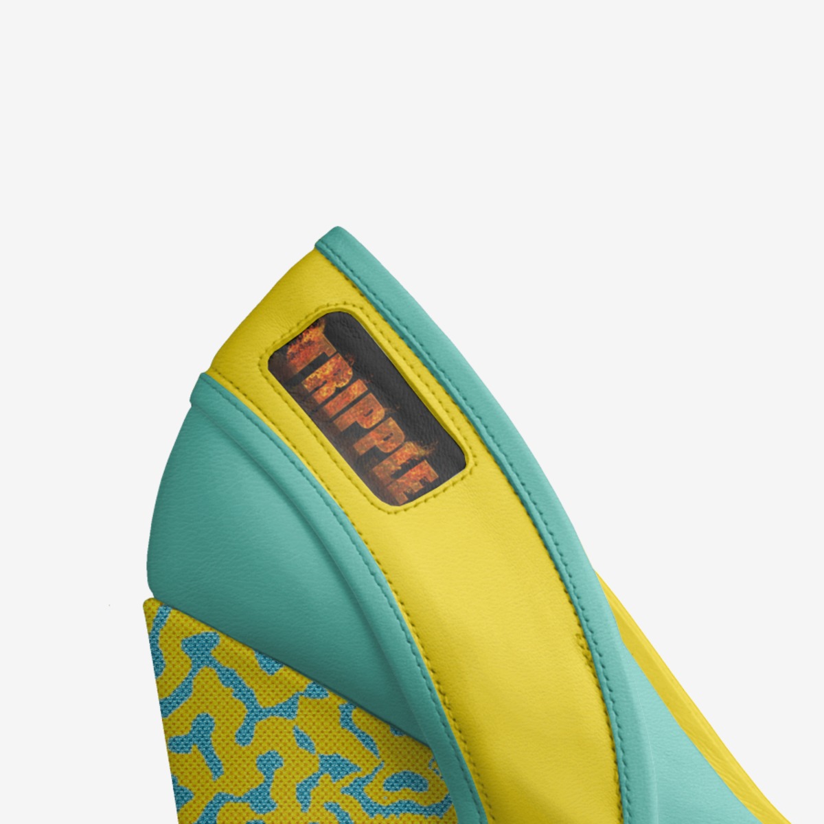 Tripple custom made in Italy shoes by Rachel Ekinde | Detail view