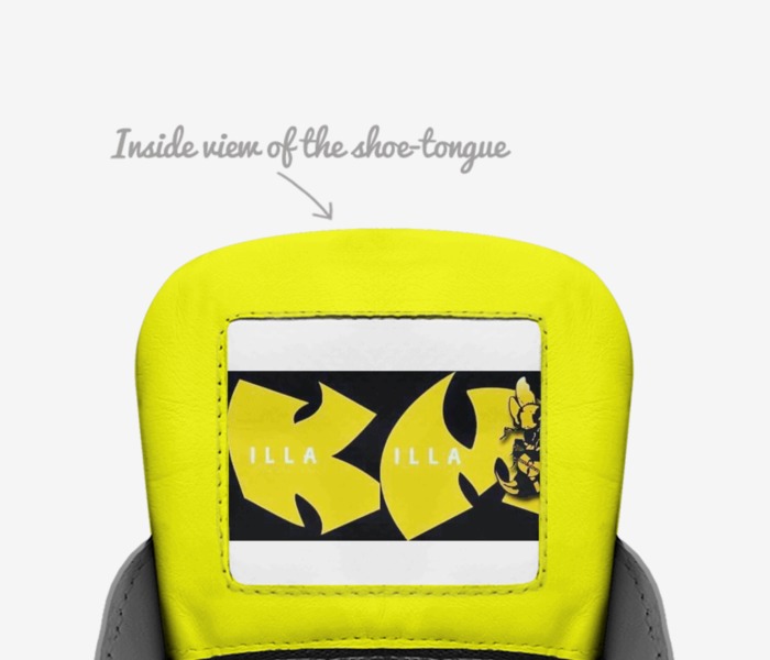 KILLA MILLA SERIES custom made in Italy shoes by Isa Abdullah | Tongue view