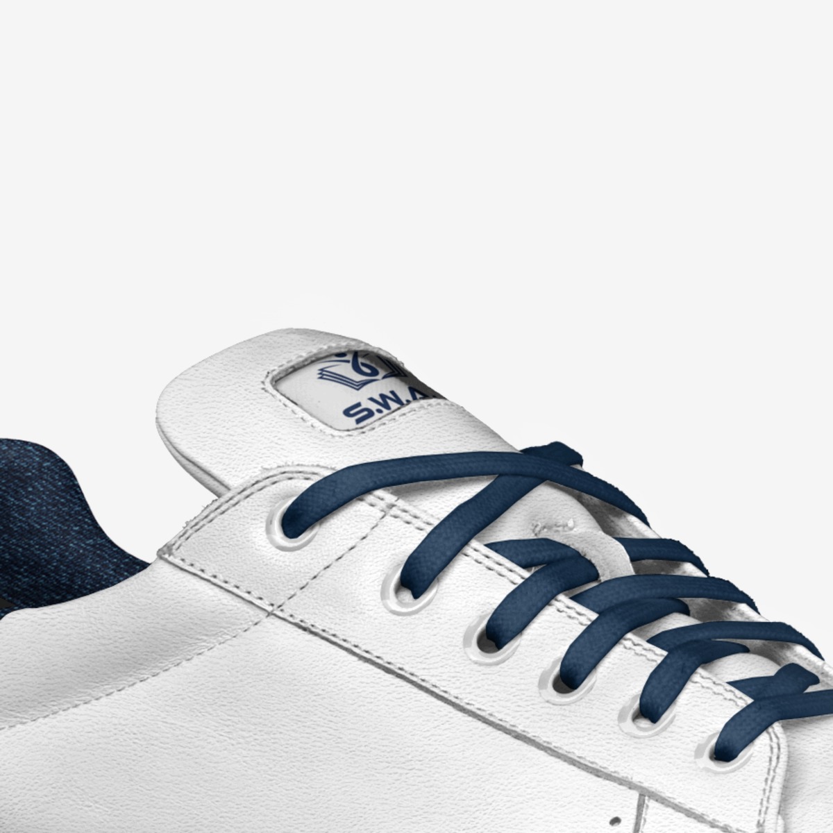Blue Classic 68 custom made in Italy shoes by Veney Cochran | Detail view