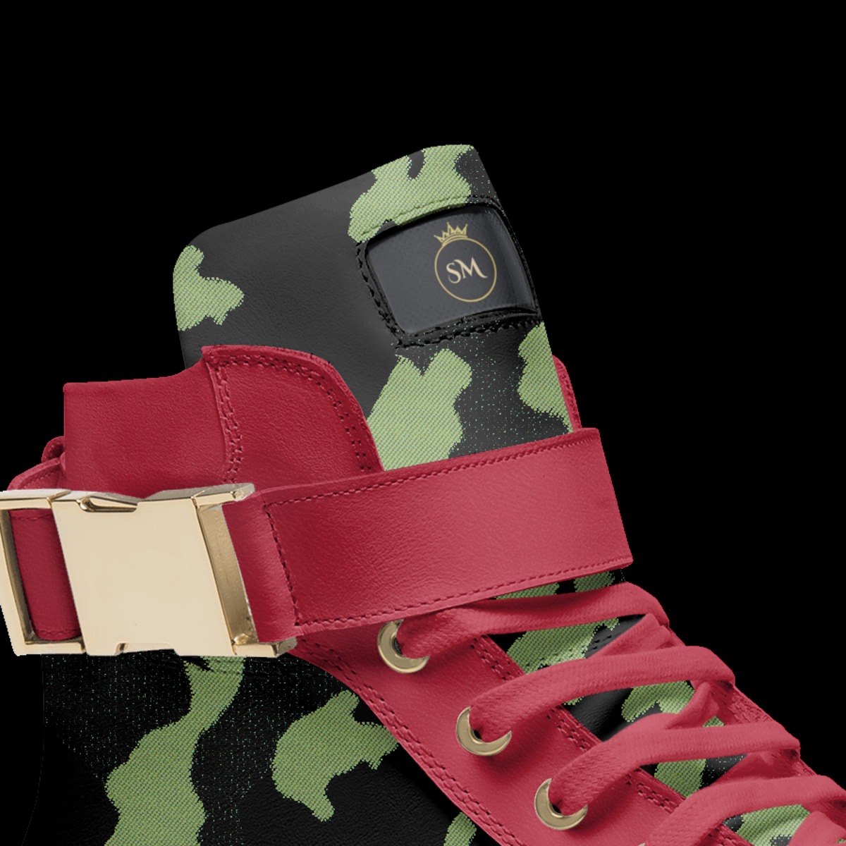 Red camo sneakers store