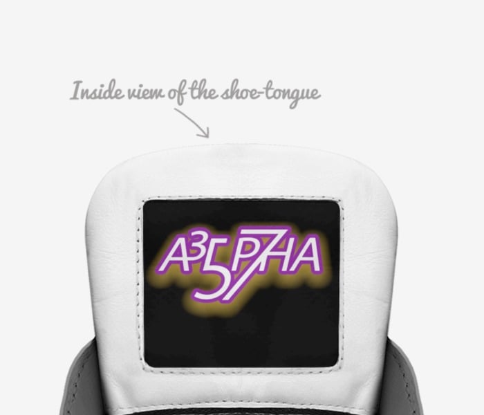 Alpha PRS custom made in Italy shoes by Aldric Horton Jr | Tongue view