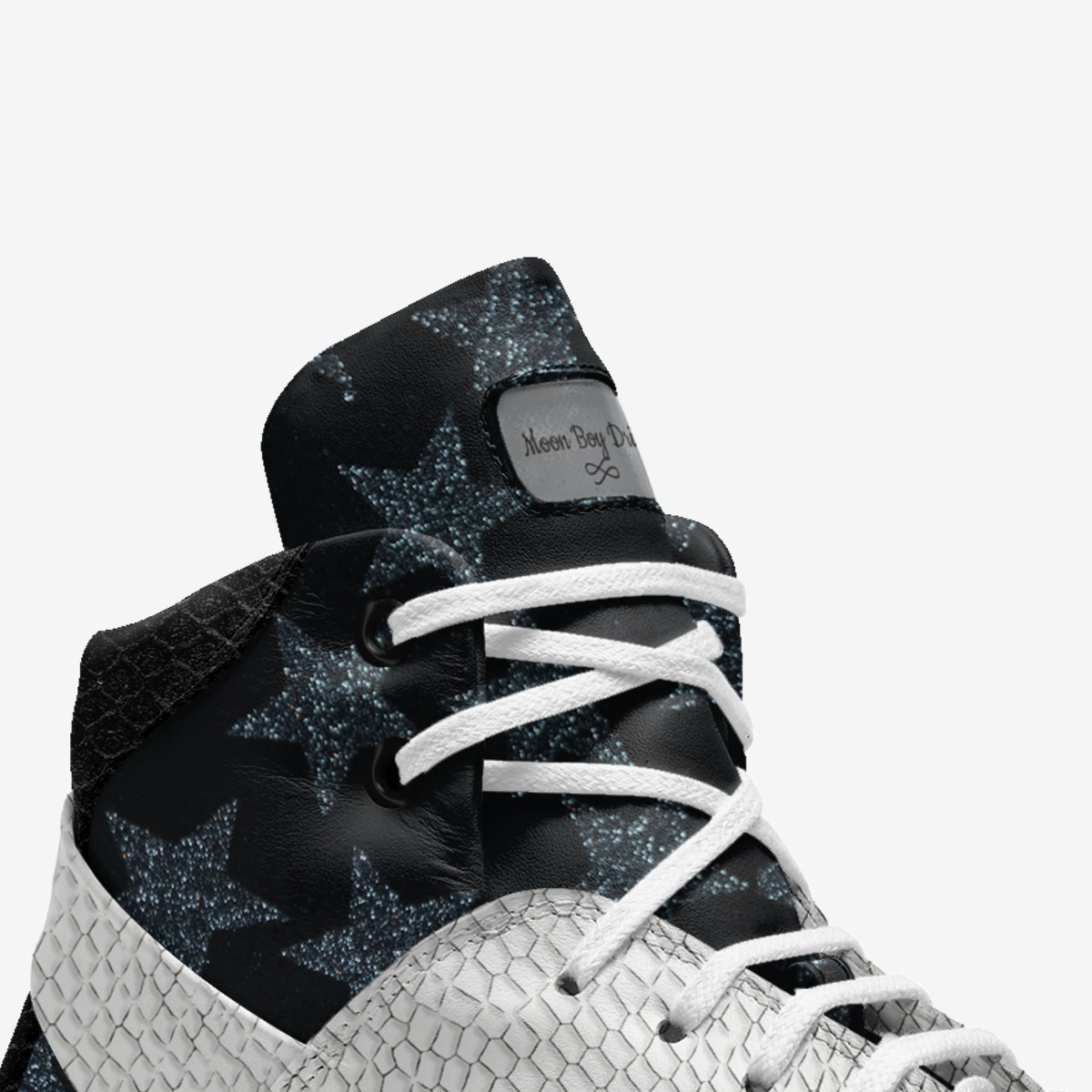 Moon Boy Dripz custom made in Italy shoes by $tackz / Wasia | Detail view