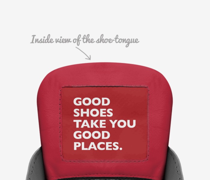 JBM72-1 custom made in Italy shoes by Robert Bailey | Tongue view