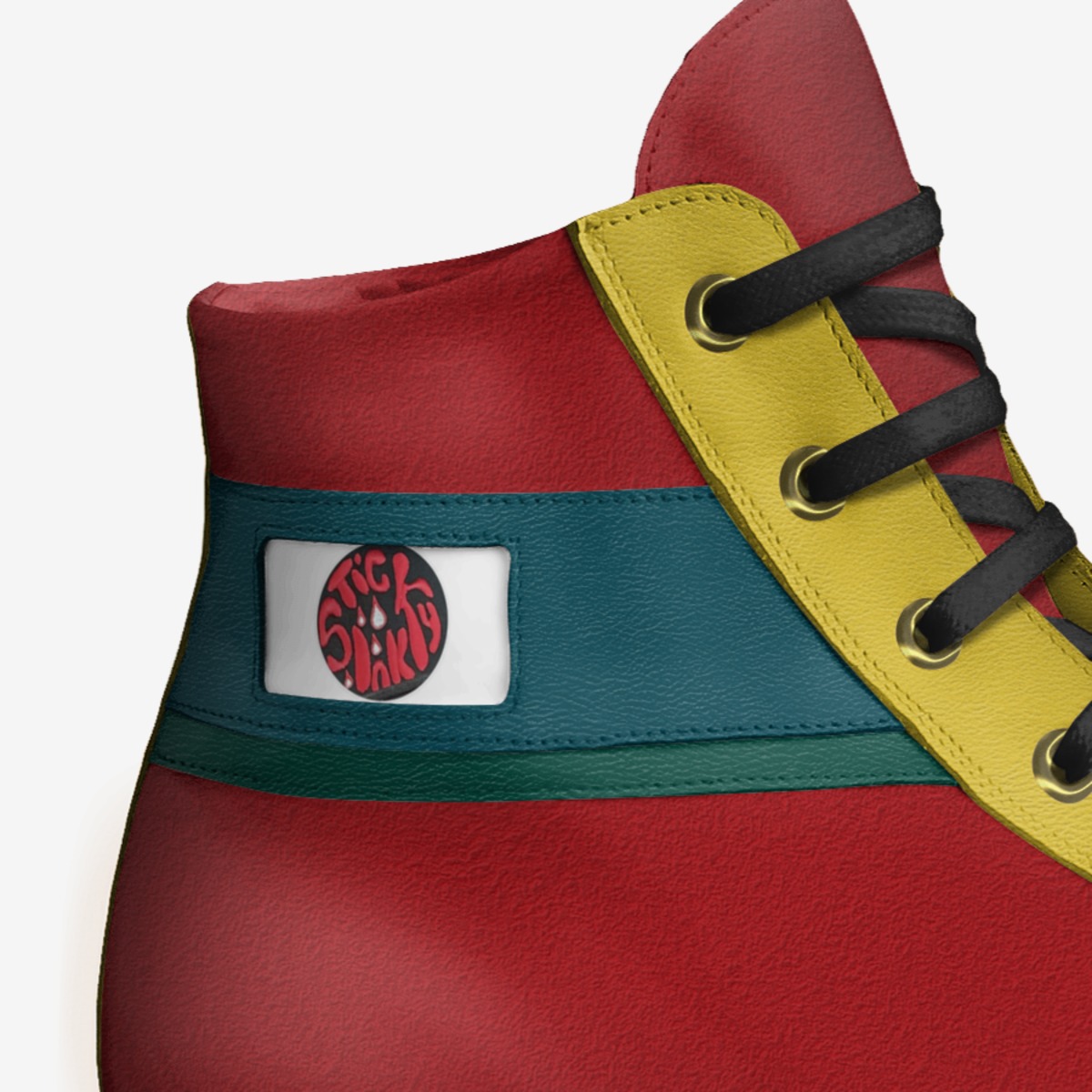 StickyInk  custom made in Italy shoes by Shawn Hall | Detail view