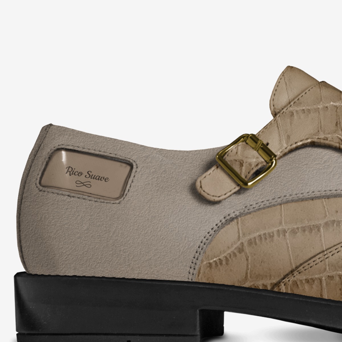 Rico Suave custom made in Italy shoes by Vanessa Jackson | Detail view