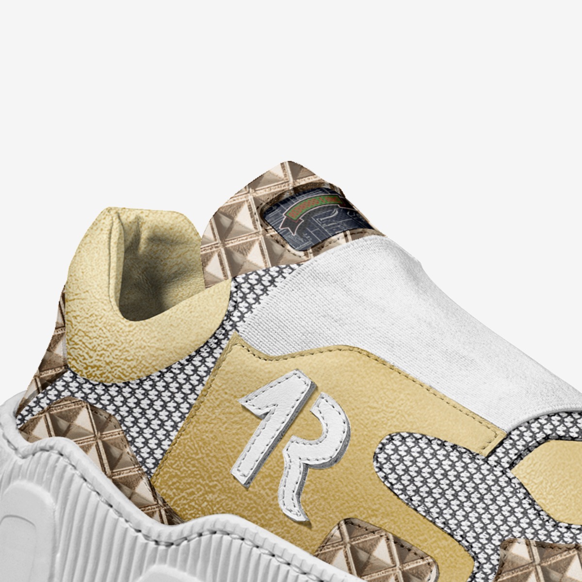 CRYPTO TRAINER  custom made in Italy shoes by Ronald Roberts | Detail view