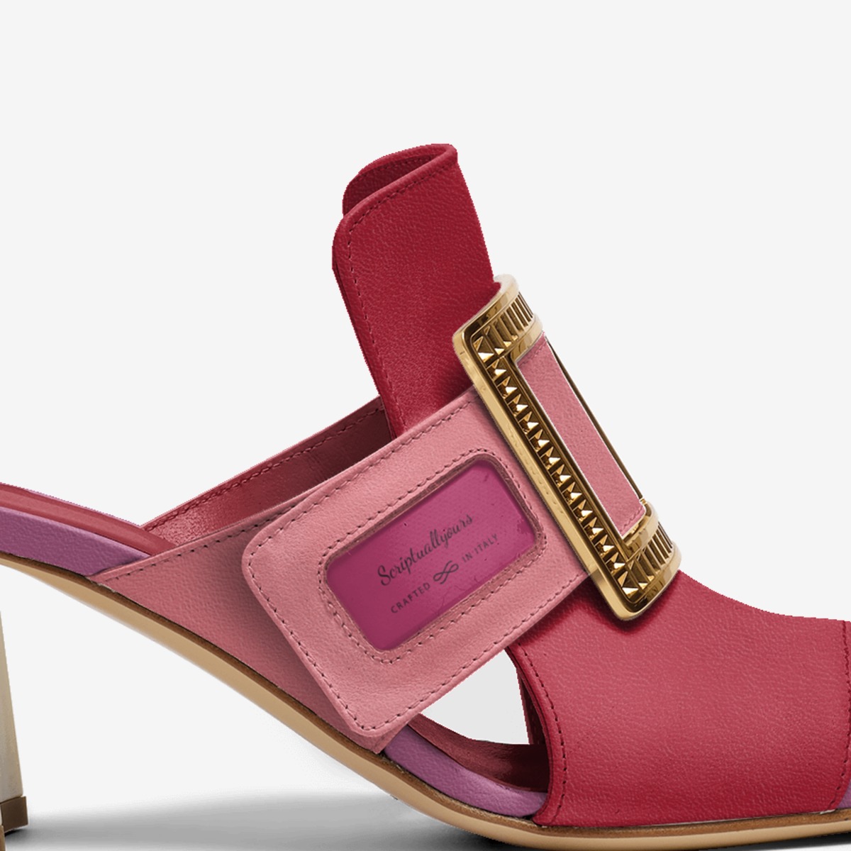Scriptuallyours  custom made in Italy shoes by Melissa Moses | Detail view