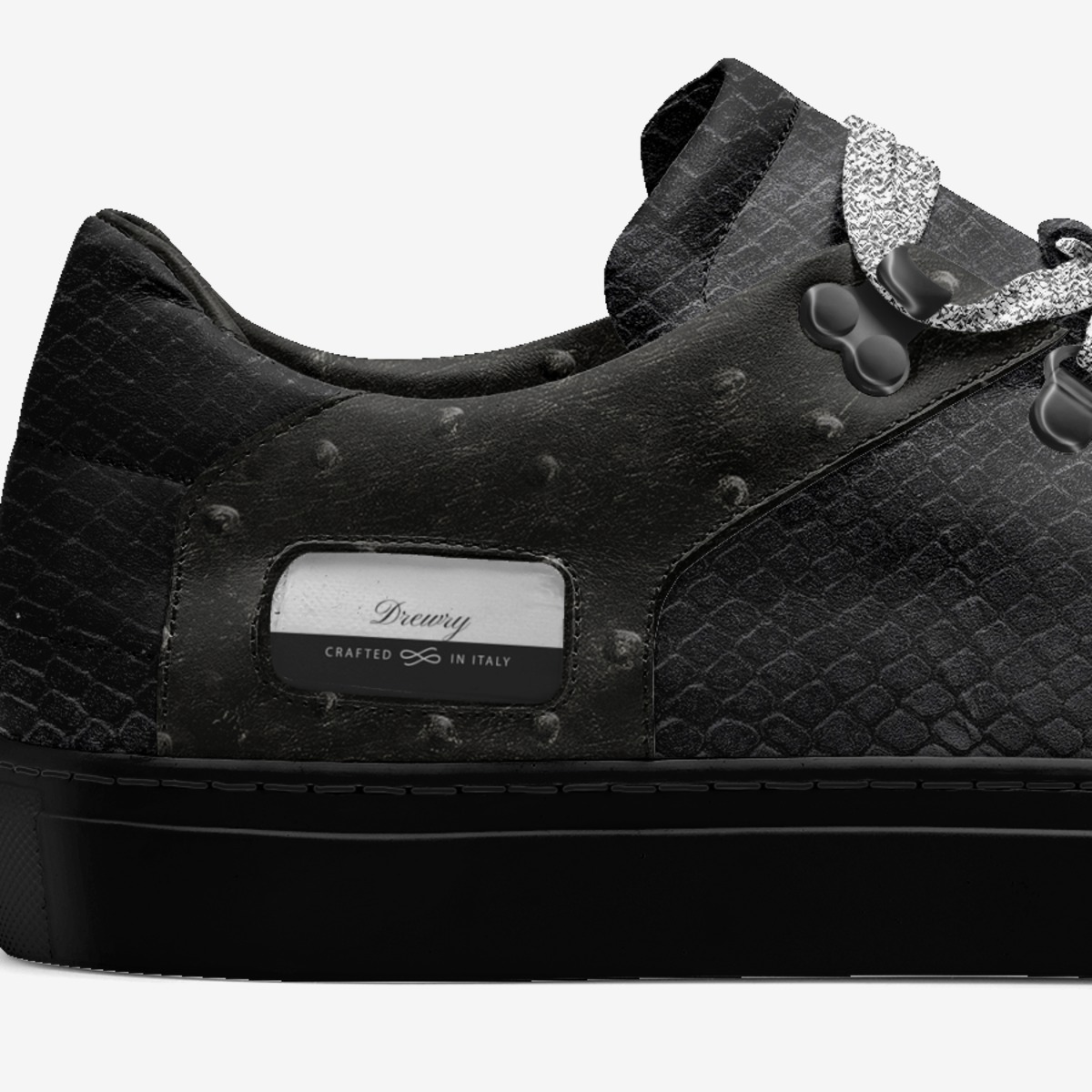 Drewry custom made in Italy shoes by Omar Drewry | Detail view