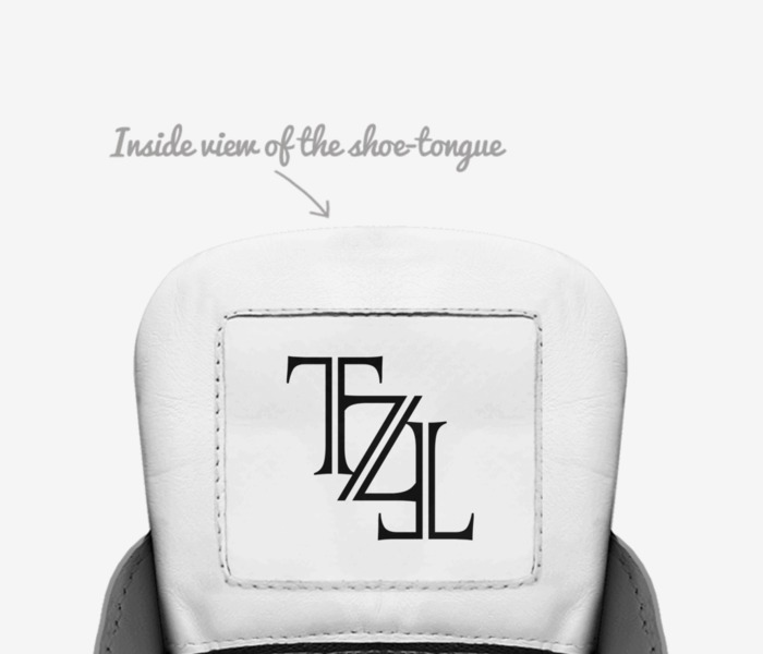 Tzitzit Five LE. custom made in Italy shoes by Ricardo Yoreh Ladino | Tongue view