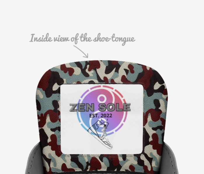 ZEN SOLE custom made in Italy shoes by Akeem Steele | Tongue view