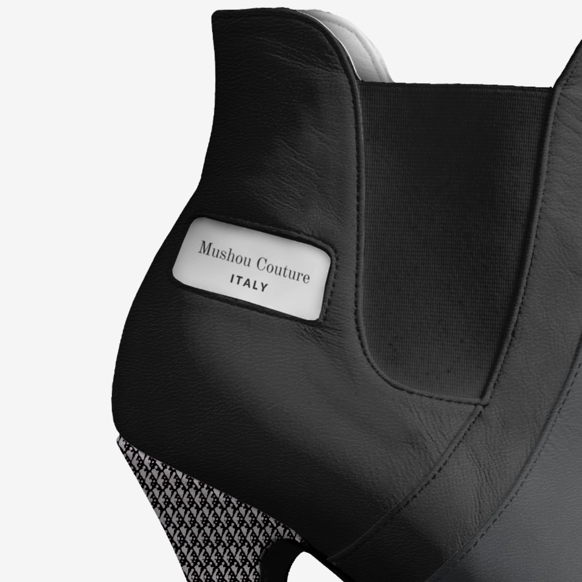Mushou Couture custom made in Italy shoes by Marcus Jones | Detail view
