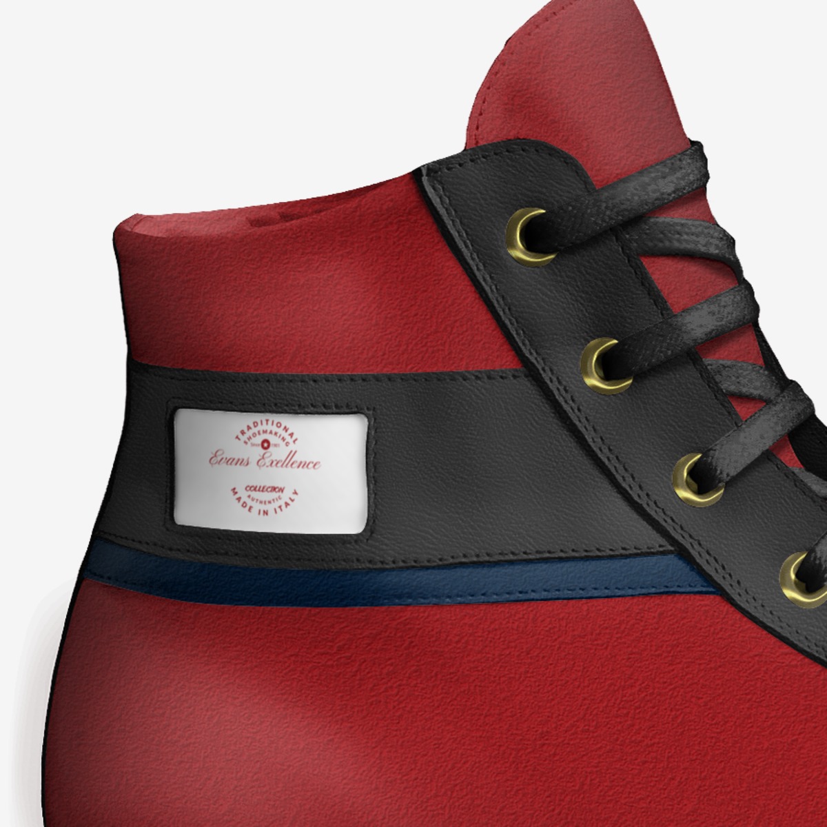 Cosmic shoes custom made in Italy shoes by Evan Cusson Sneakerhead38 | Detail view