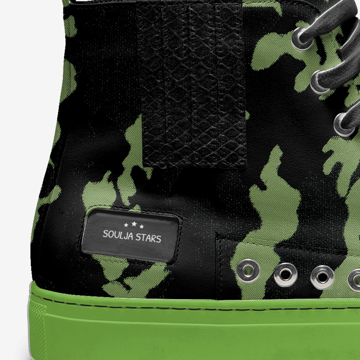 Soulja Stars custom made in Italy shoes by Deandre Way | Detail view