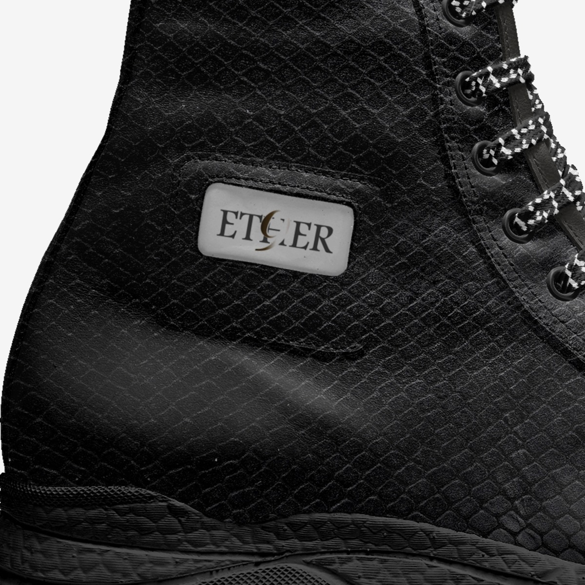ETEHER custom made in Italy shoes by Markevious D Cole | Detail view