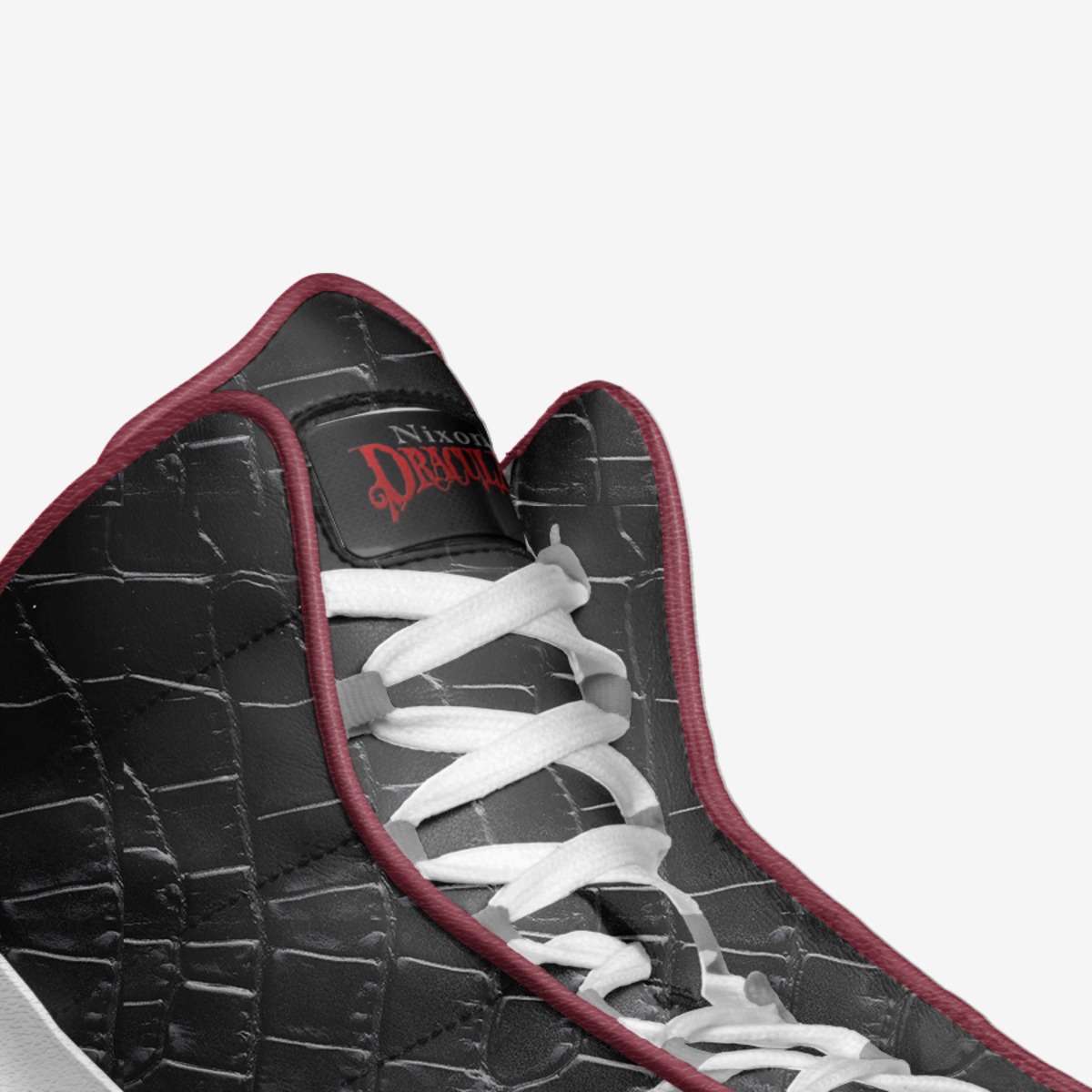 Nixon Dracula's custom made in Italy shoes by Ray Kolinski | Detail view