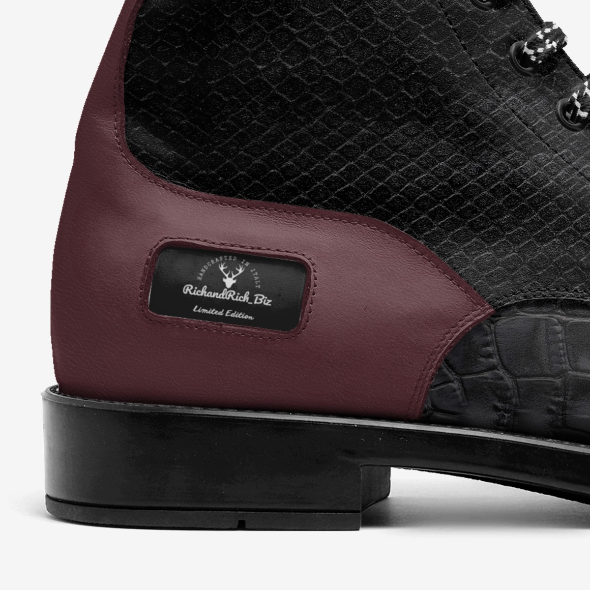 RichandRich_Biz custom made in Italy shoes by Desiree Sims | Detail view