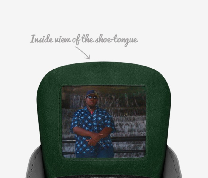 Neither Worlds  custom made in Italy shoes by Azan Brown Ii | Tongue view