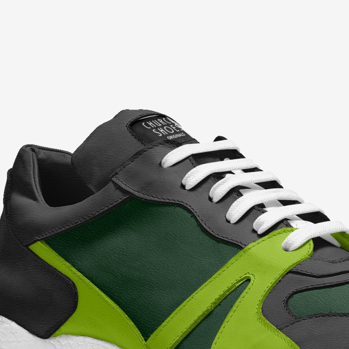 Truth Sneakers custom made in Italy shoes by Conrey Echols | Detail view