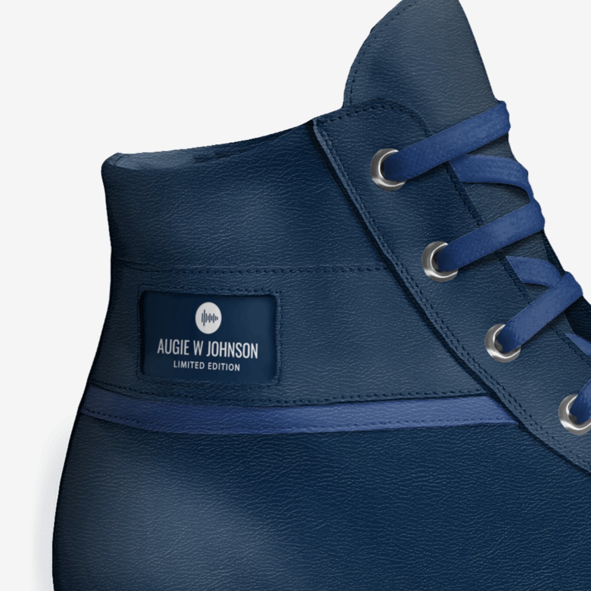 Augie W Johnson custom made in Italy shoes by Tishema Johnson Cromwell | Detail view