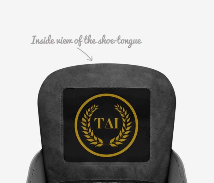 TAI  custom made in Italy shoes by Alicia Grant | Tongue view