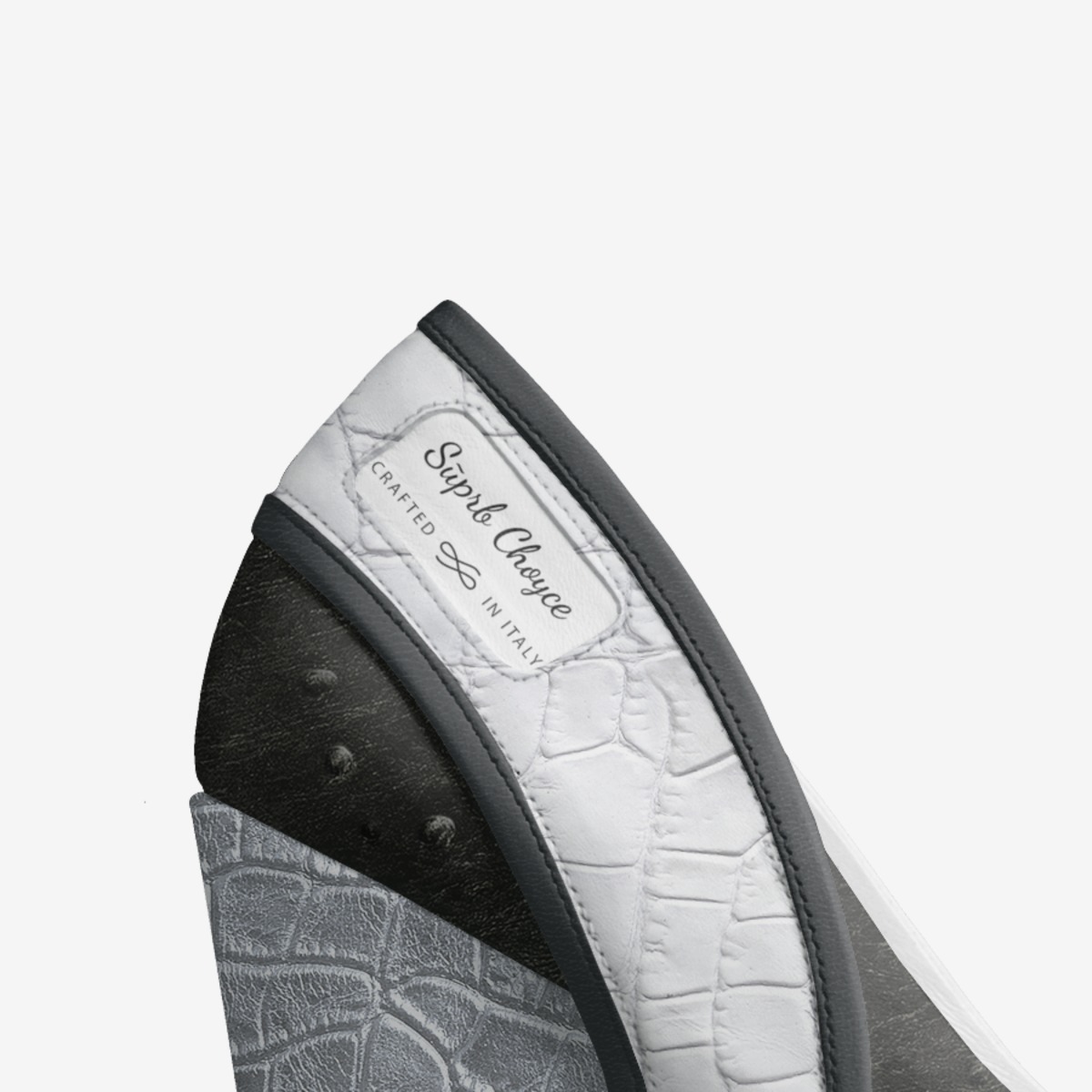 Sūprb Choyce  custom made in Italy shoes by Omari Choyce | Detail view