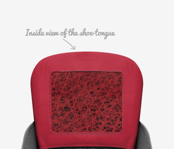 TKL custom made in Italy shoes by Tommy Washington | Tongue view