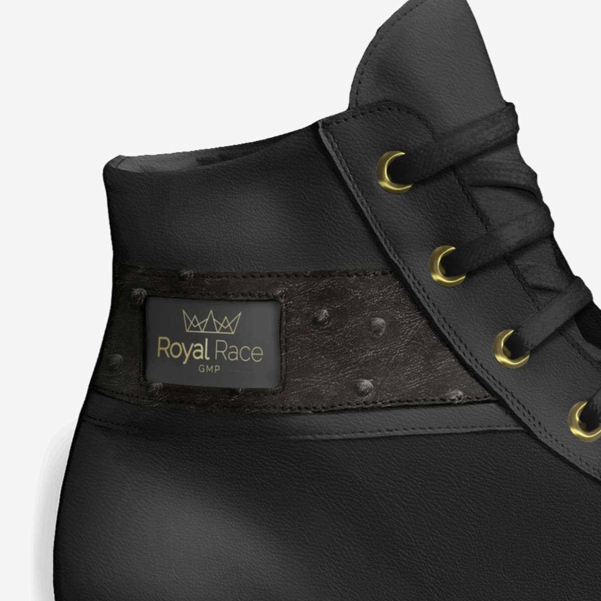 ROYAL RACE GMP  custom made in Italy shoes by Princess Yvonne Guébli | Detail view