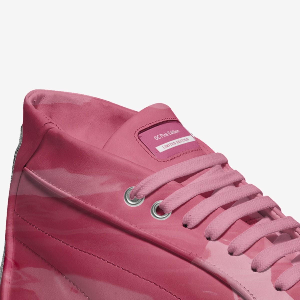 OC Pink Edition  custom made in Italy shoes by Shiloh Hylton | Detail view
