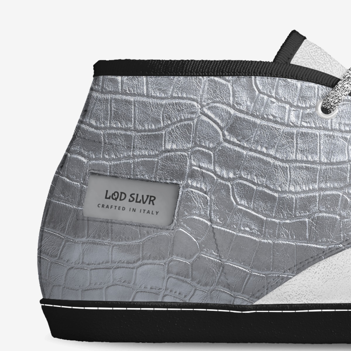 LQD SLVR custom made in Italy shoes by Dwayne White | Detail view